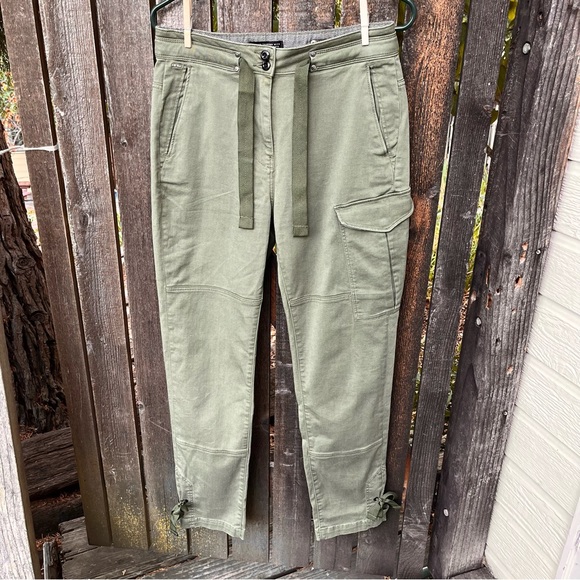 G-Star Raw Wm’s Blossite High Straight Cargo Ankle Pants In Sage Sz W29 L32 - Picture 12 of 16